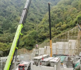 安康吊车出租 安岚高速19标架梁吊装